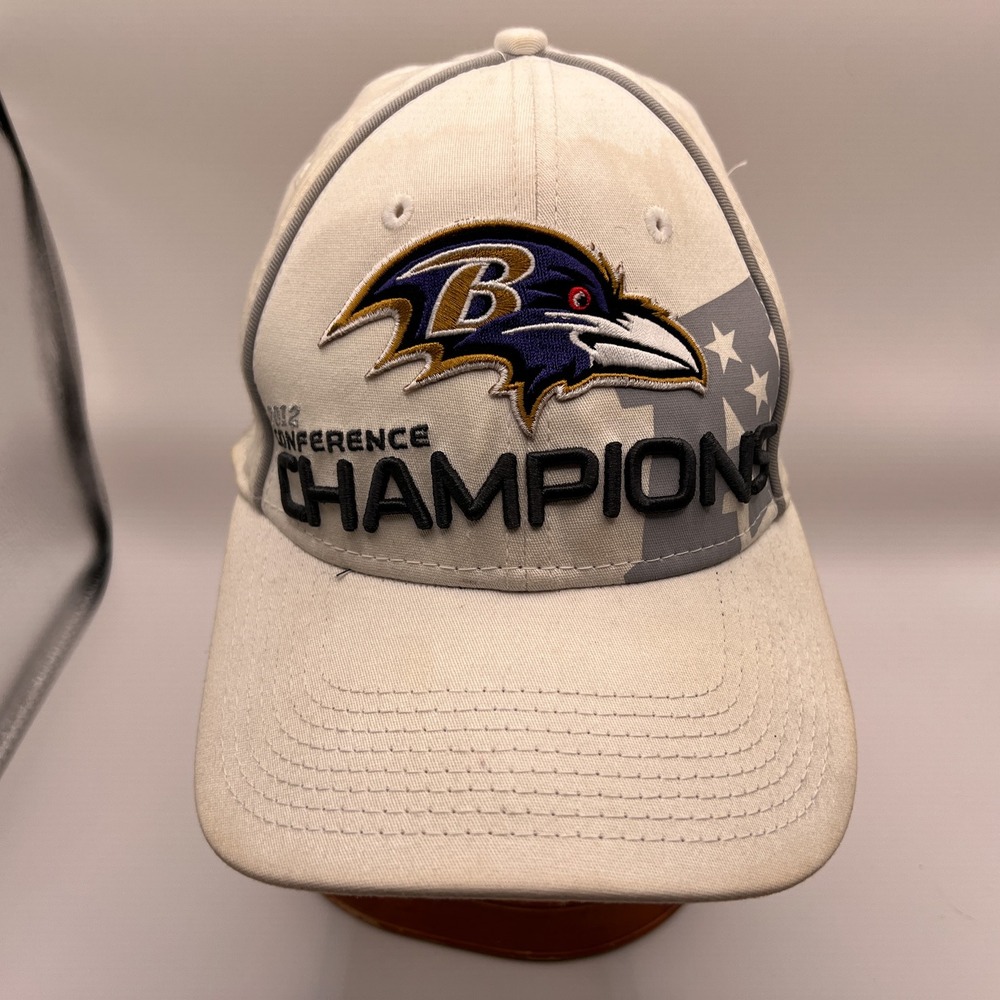 Baltimore Ravens 2012 AFC Champions Super Bowl XLVII New Era Hat White